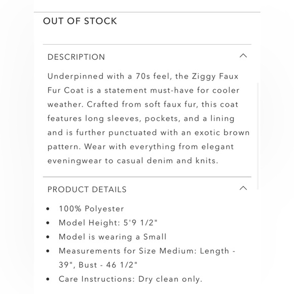 Johnny Was Ziggy Faux Fur Coat - Picture 7 of 7